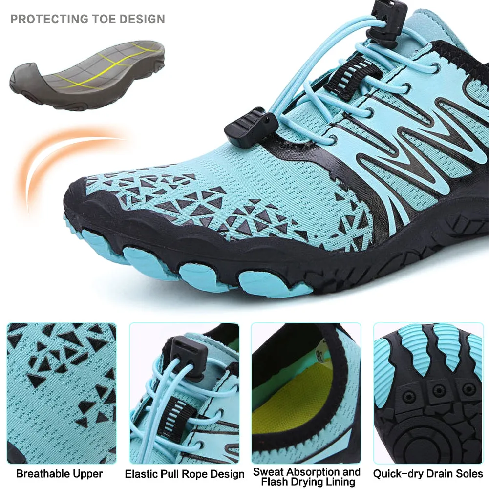Ecetana Mens Womens Water Shoes Quick Dry Barefoot Walking Beach Shoes