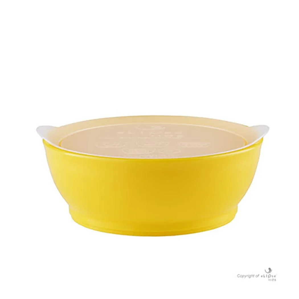 Elipse Kids Spill-Proof Anti-Slip Bowl Stage 3 12oz | Single Pack with Lid Orange