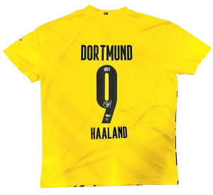 Erling Haaland Signed 20/21 Borussia Dortmund Puma Home Jersey BAS Fanatics