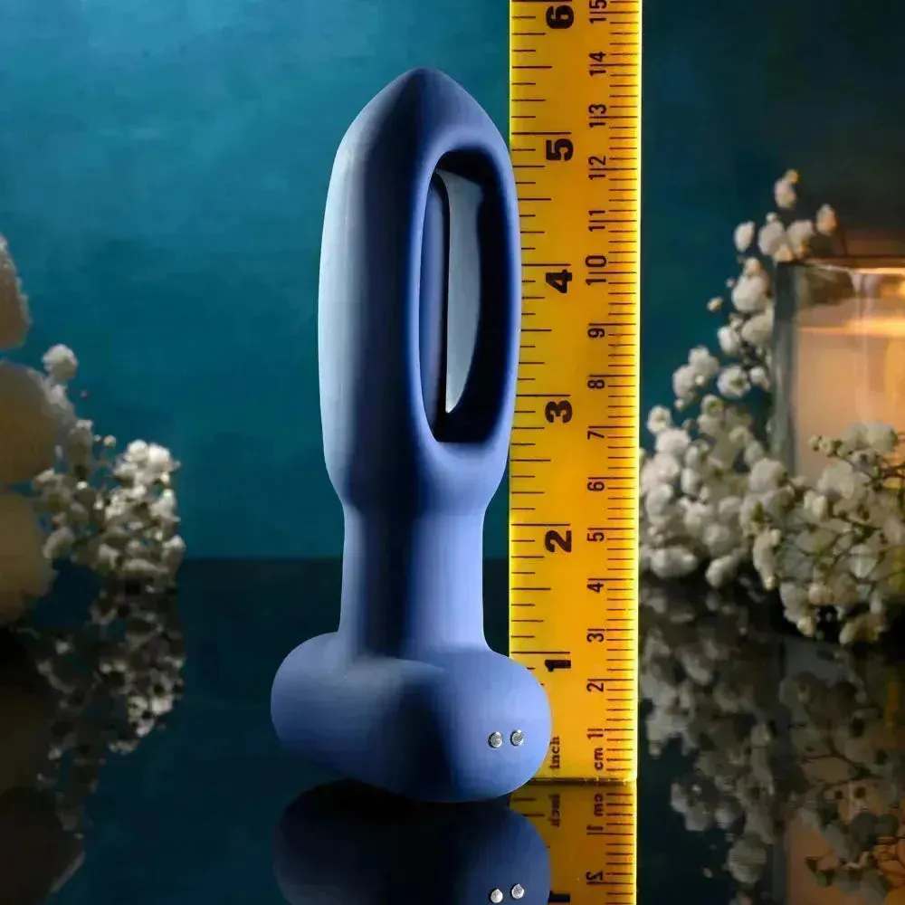 Evolved THE FLAPPER -  14 cm USB Rechargeable Vibrating and Flapping Butt Plug with Remote