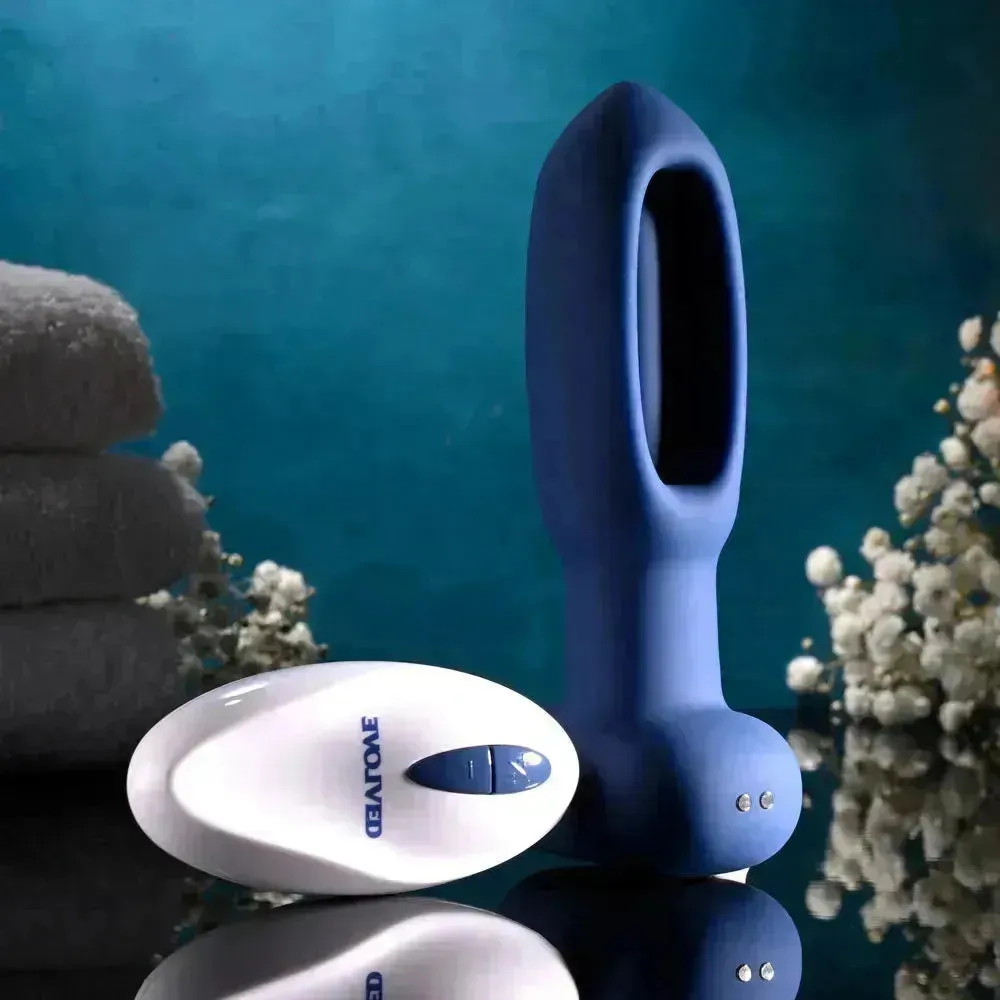 Evolved THE FLAPPER -  14 cm USB Rechargeable Vibrating and Flapping Butt Plug with Remote