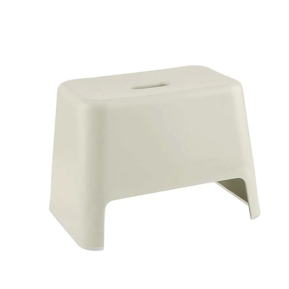 FaSoLa Anti-Slip Bathroom Stool in Beige, Dimensions 33.2*22.7*23.2cm