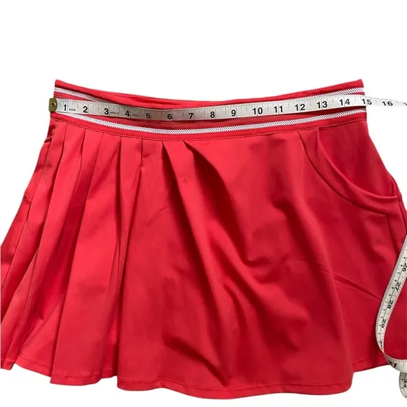 FP Movement Free People Cayenne Red Round Robin Tennis Skirt Women’s Medium NWOT