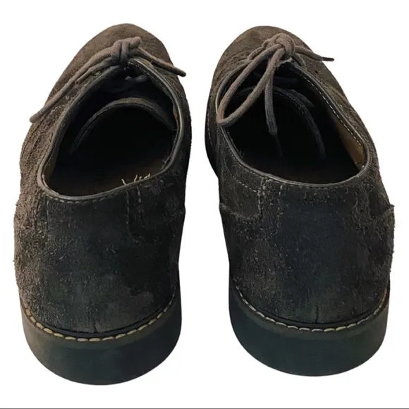 G.H. Bass &amp; Co. | Men's Oxford Fog/Gray Genuine Suede Leather Wingtips | Size 12