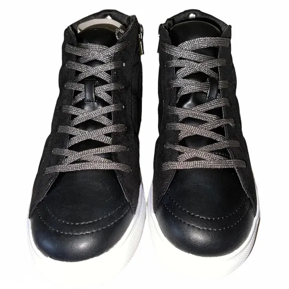 Girls' J-Quilted Studded Sneakers Black (youth)