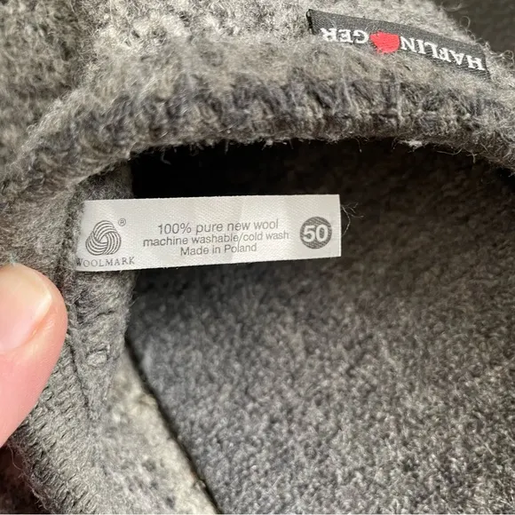 Haflinger 100% Wool Slippers mens size 60/US 16