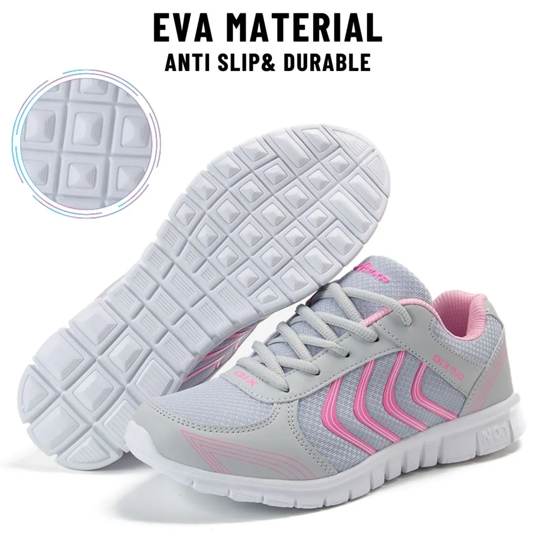 Harence Women Sneakers Breathable Mesh lightweight Lace-up Woman Running Athletic Shoes