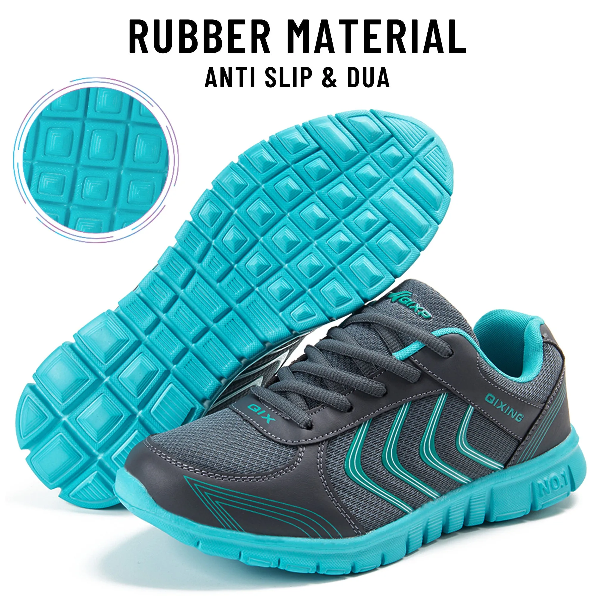 Harence Women Sneakers Breathable Mesh lightweight Lace-up Woman Running Athletic Shoes