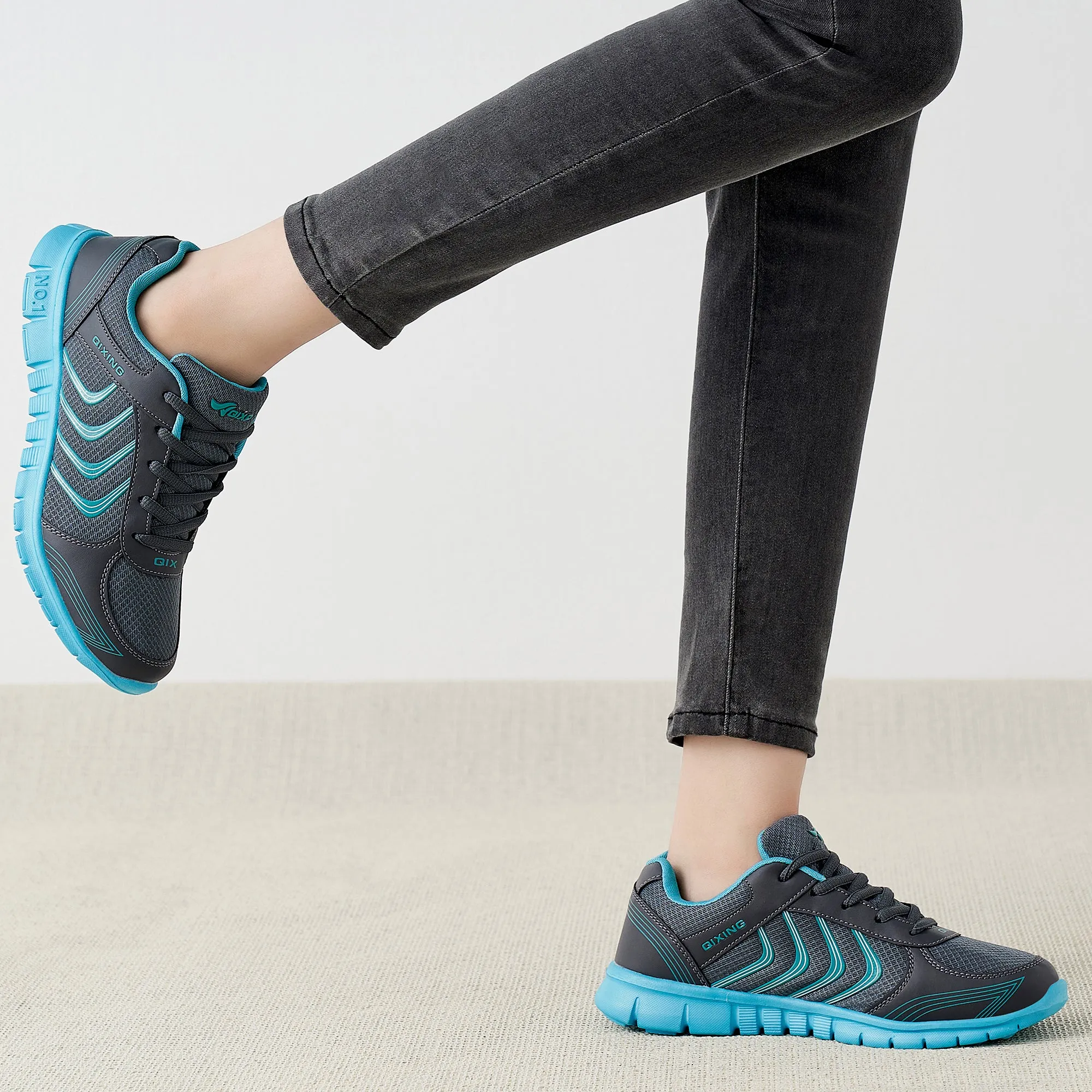 Harence Women Sneakers Breathable Mesh lightweight Lace-up Woman Running Athletic Shoes