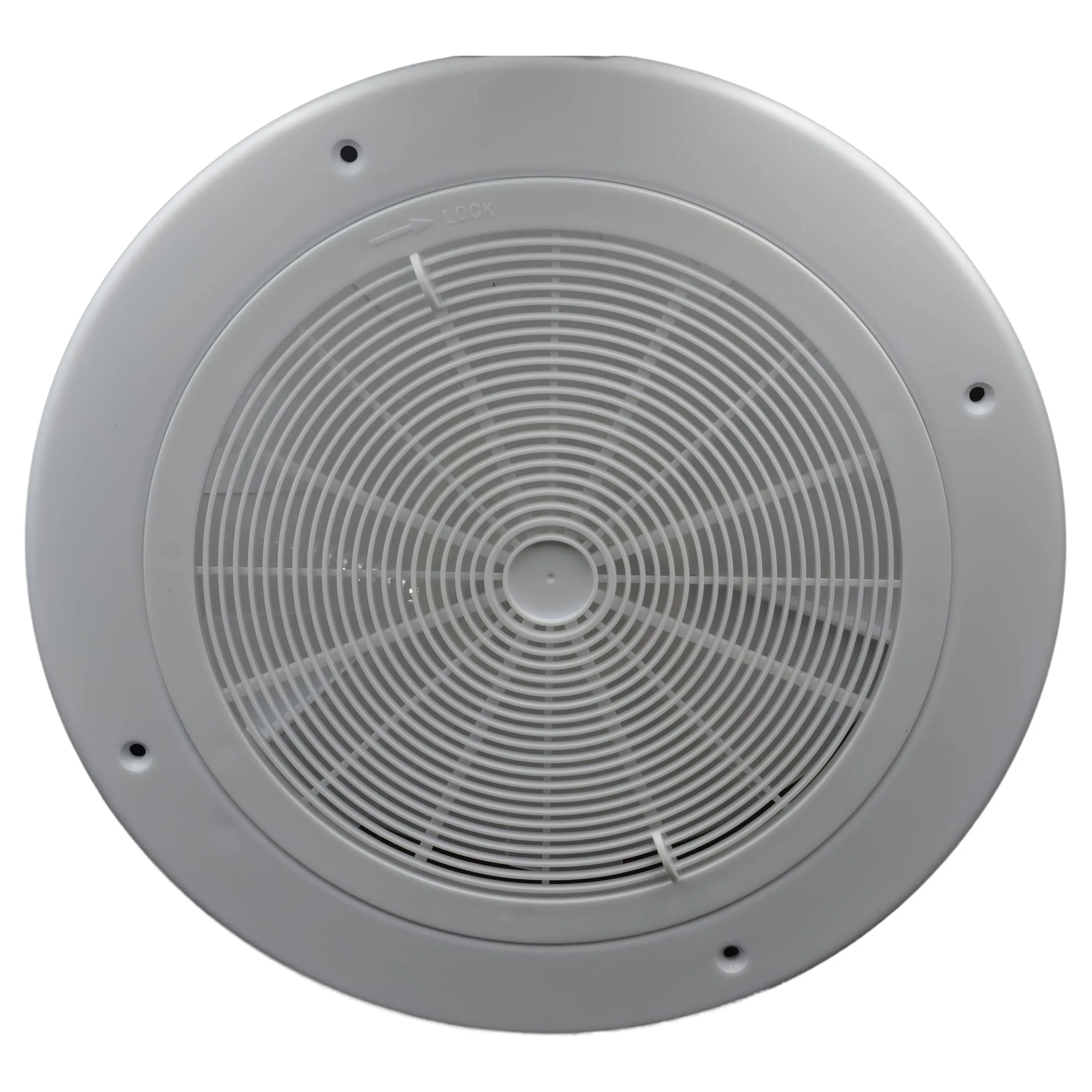 Haron 8CF Round Ceiling Vent with Motorless Fan – Vent Facing 275mm Round