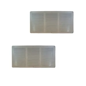 Haron EV168W White Aluminium Eave Vent  400 x 200mm Pack of 2