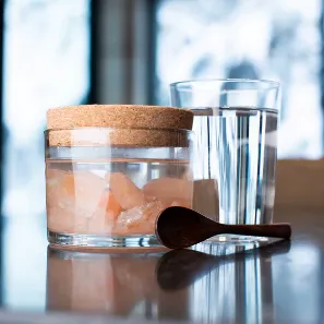 Himalayan Salt Stones & Jar for Sole