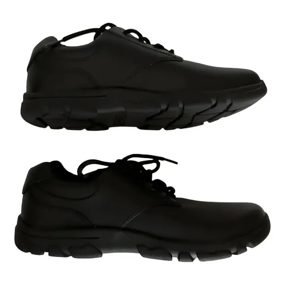 HUSH PUPPIES Chad Oxfords - Black Lace Up Dress Shoes
