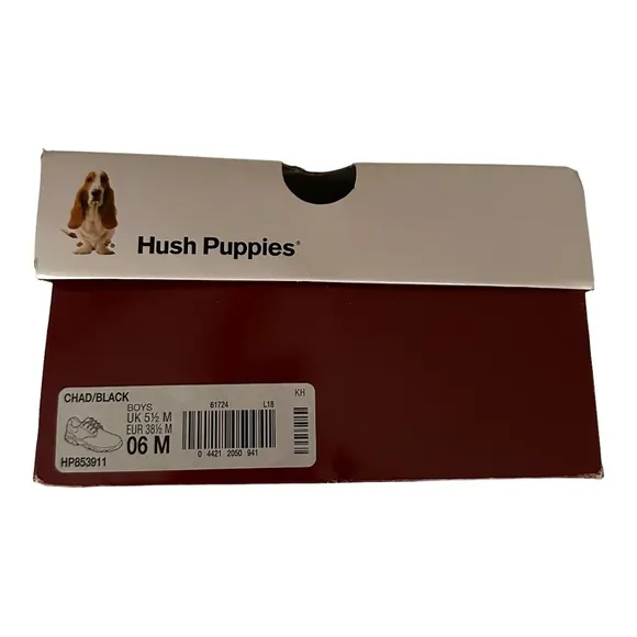 HUSH PUPPIES Chad Oxfords - Black Lace Up Dress Shoes