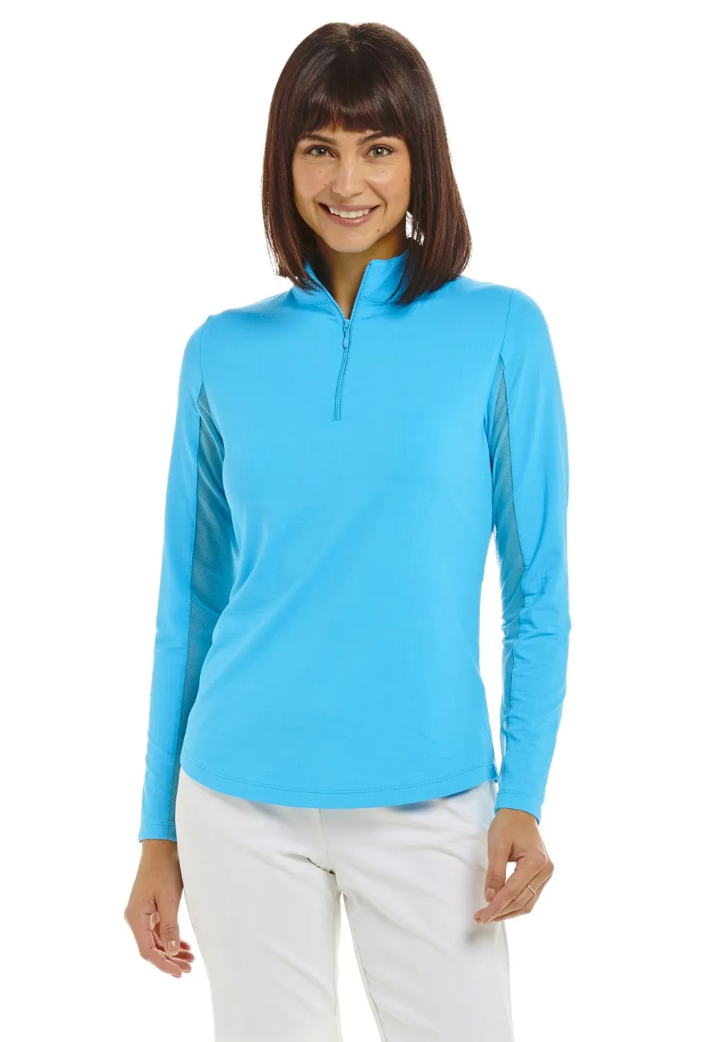 Ibkul Solid Mock Neck - Turquois