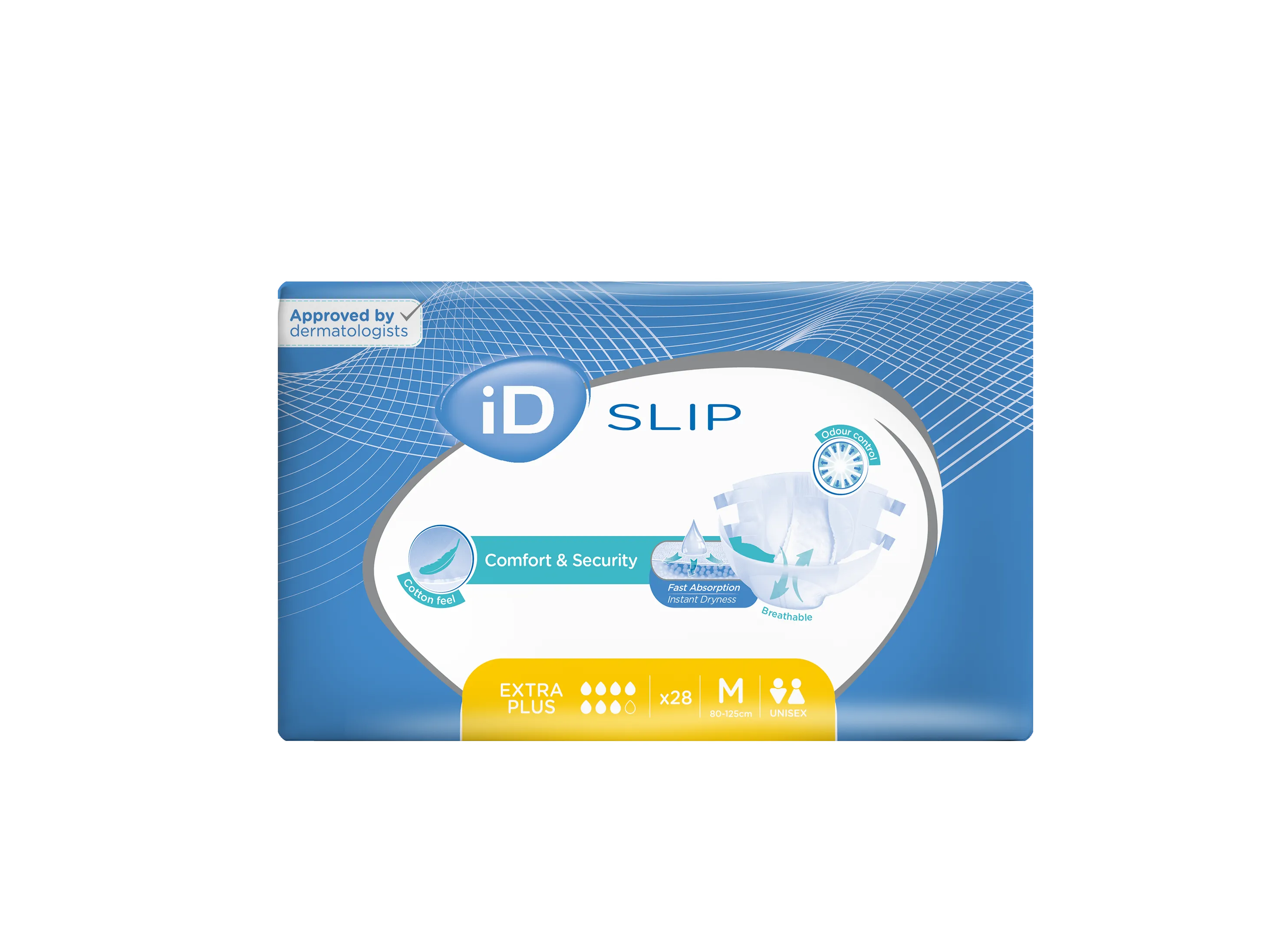 iD Expert Slip PE Extra Plus | Medium | Case of 3 Packs (28 Pieces / Pack)