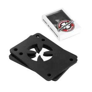Indy Riser Pads Shock Pads (Pack of 2) Black Skateboard Risers - 1/8