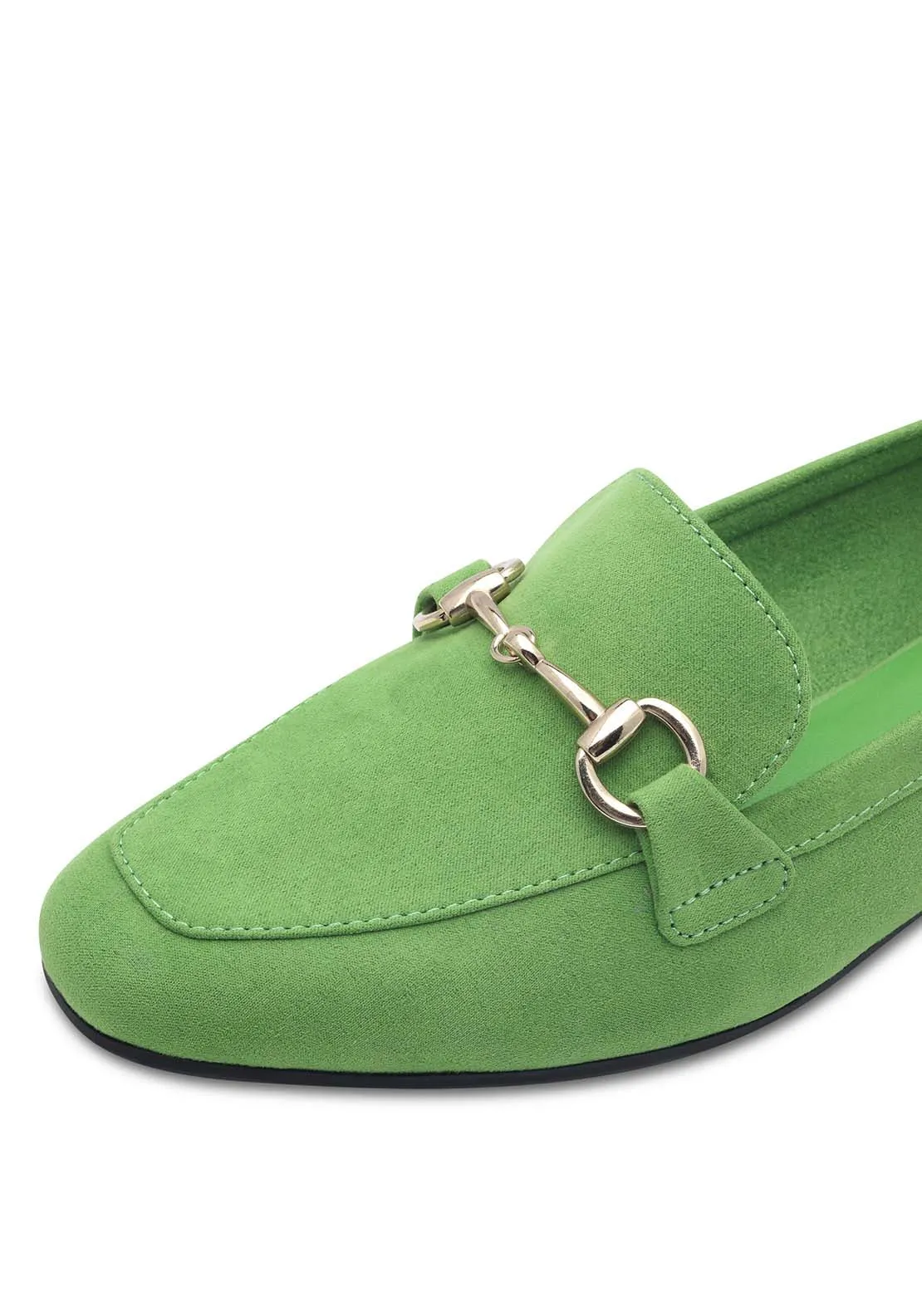 Jo Buckle Loafer - Green