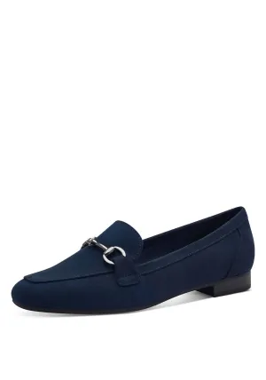 Jo Buckle Loafer - Navy