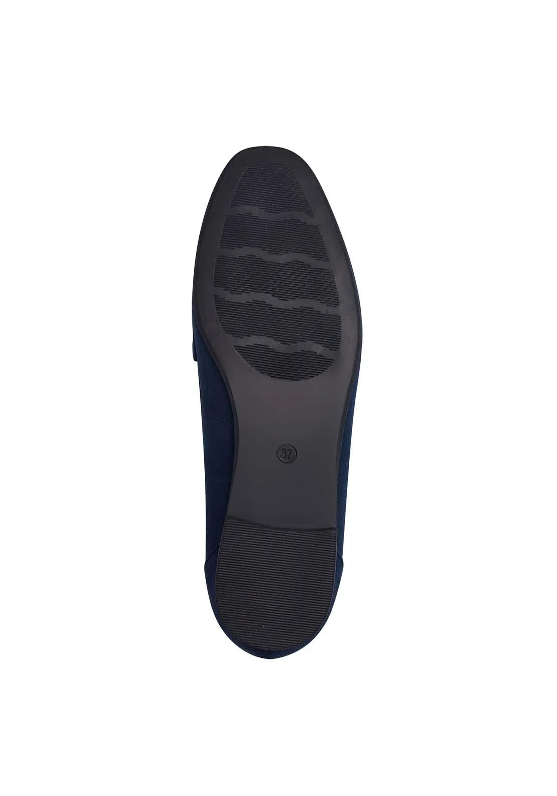 Jo Buckle Loafer - Navy