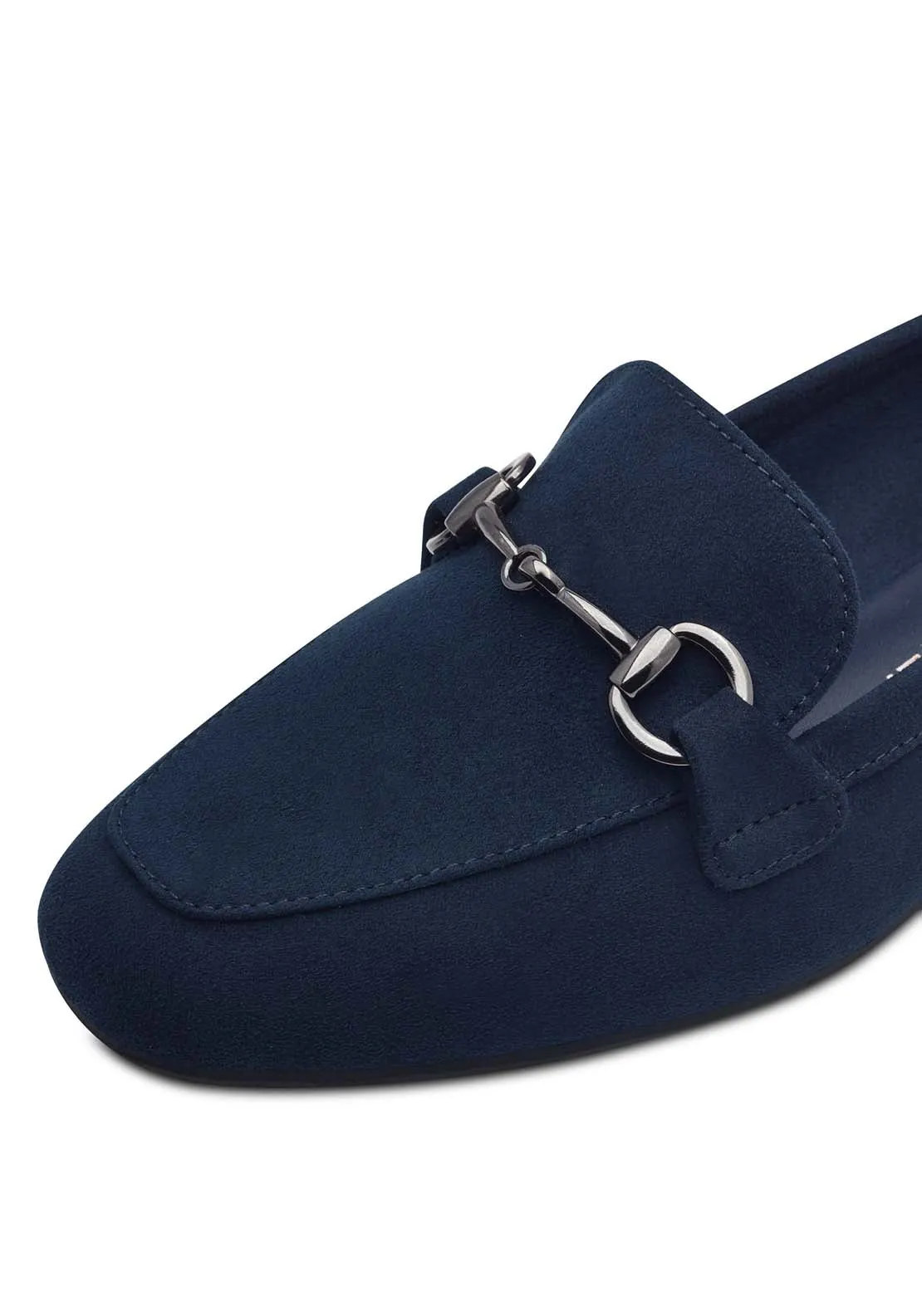 Jo Buckle Loafer - Navy