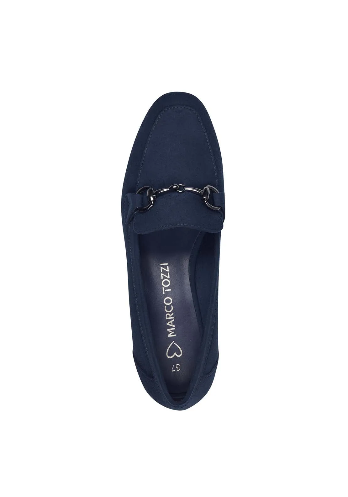 Jo Buckle Loafer - Navy