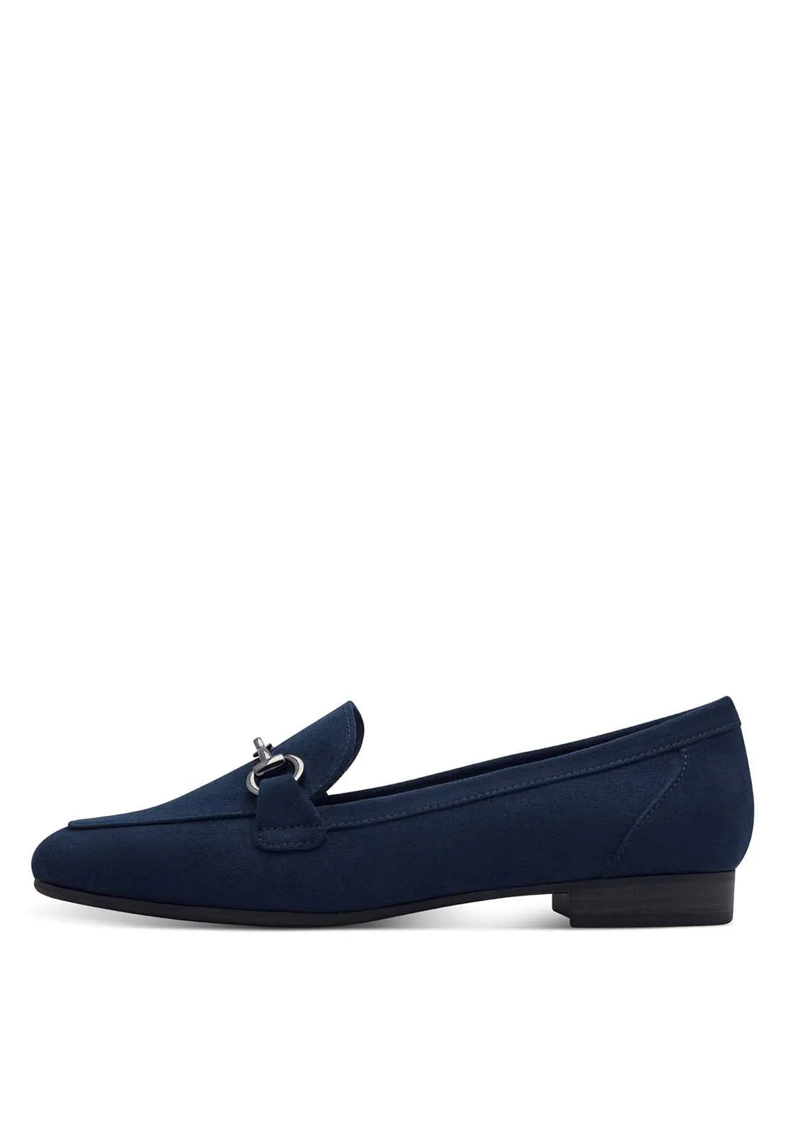 Jo Buckle Loafer - Navy