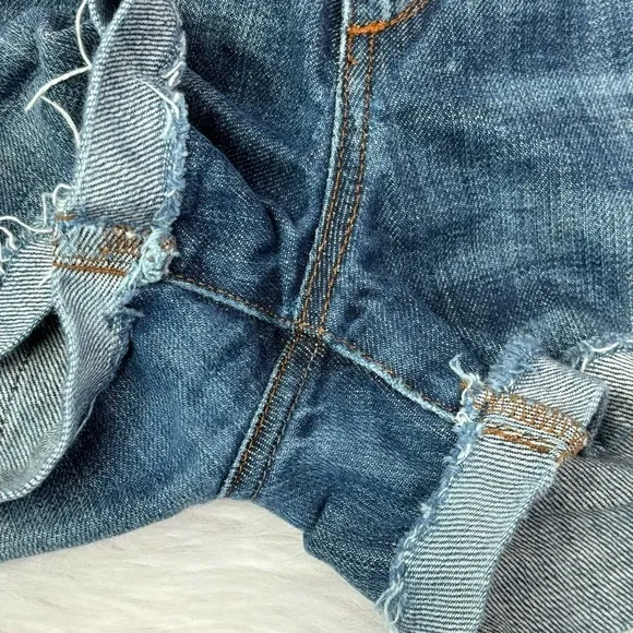 Joe’s Jeans Denim “Ex-Lover Skinny” Shorts Cuffed Size 30 Mid Rise Studded EUC