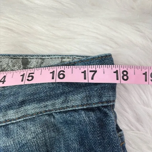 Joe’s Jeans Denim “Ex-Lover Skinny” Shorts Cuffed Size 30 Mid Rise Studded EUC