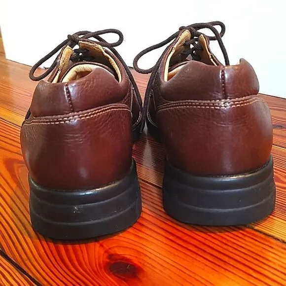 Johnston &amp; Murphy Shuler Bicycle Dark Brown Tumbled Calf Men's Leather Shoes