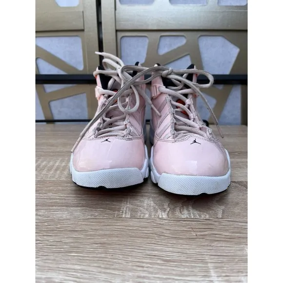 JORDAN  “6 RINGS ATMOSPHERE “ PRESCHOOL LIFESTYLE SHOES sz 2.5 y big girls Pink
