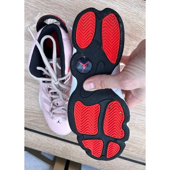 JORDAN  “6 RINGS ATMOSPHERE “ PRESCHOOL LIFESTYLE SHOES sz 2.5 y big girls Pink