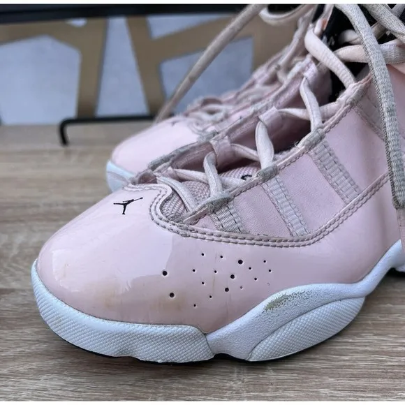 JORDAN  “6 RINGS ATMOSPHERE “ PRESCHOOL LIFESTYLE SHOES sz 2.5 y big girls Pink