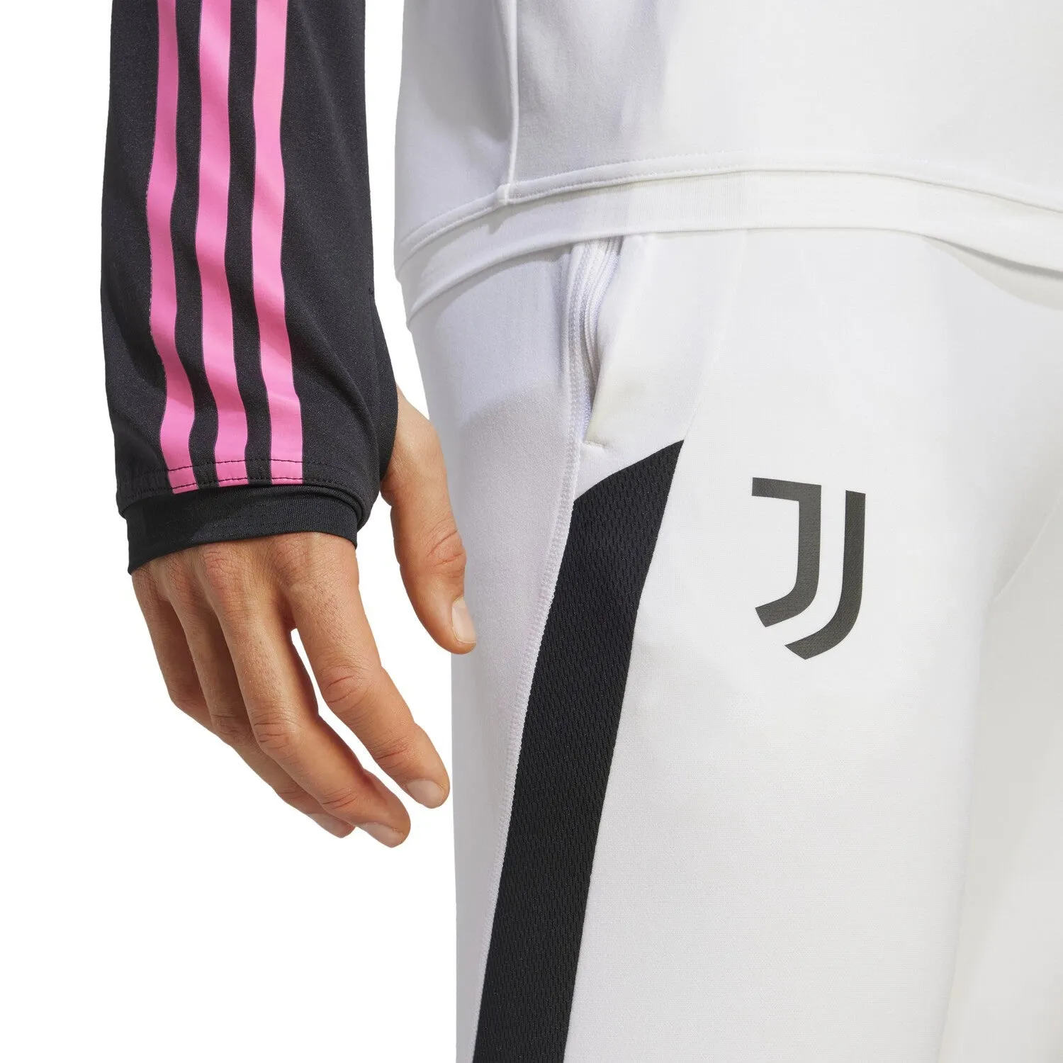 Juventus white training technical soccer tracksuit 2023/24 - Adidas