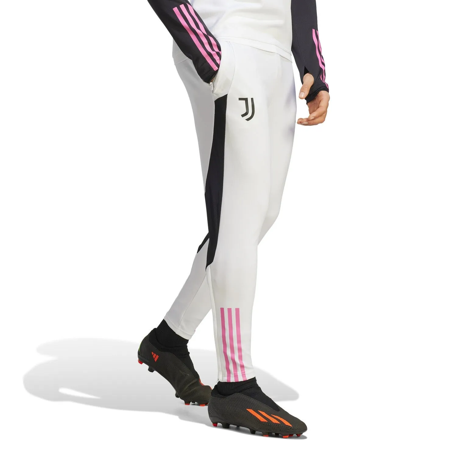 Juventus white training technical soccer tracksuit 2023/24 - Adidas