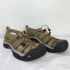 Keen Mens Brown and Black New Port Water Sandal Size 9 GOOD Condition