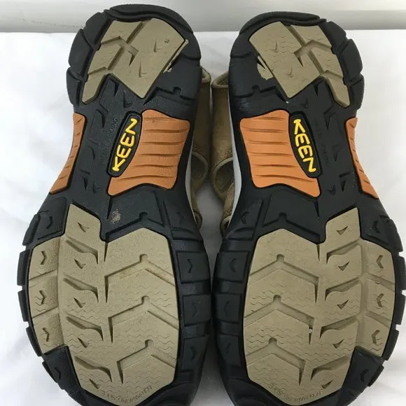 Keen Mens Brown and Black New Port Water Sandal Size 9 GOOD Condition