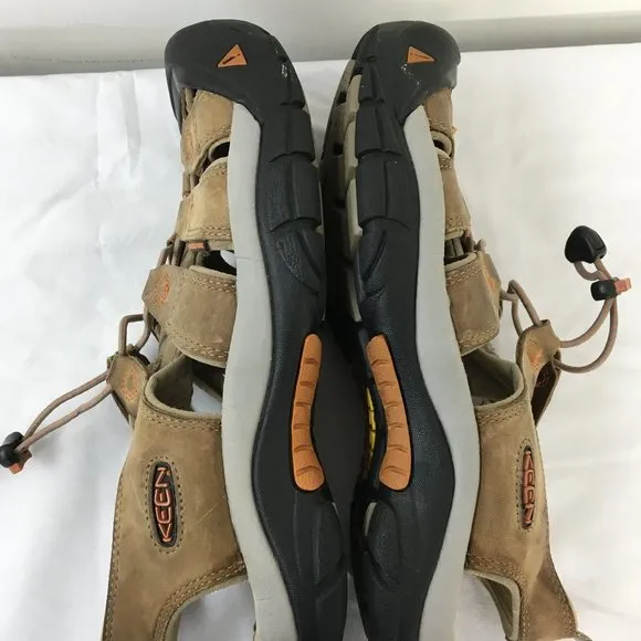 Keen Mens Brown and Black New Port Water Sandal Size 9 GOOD Condition
