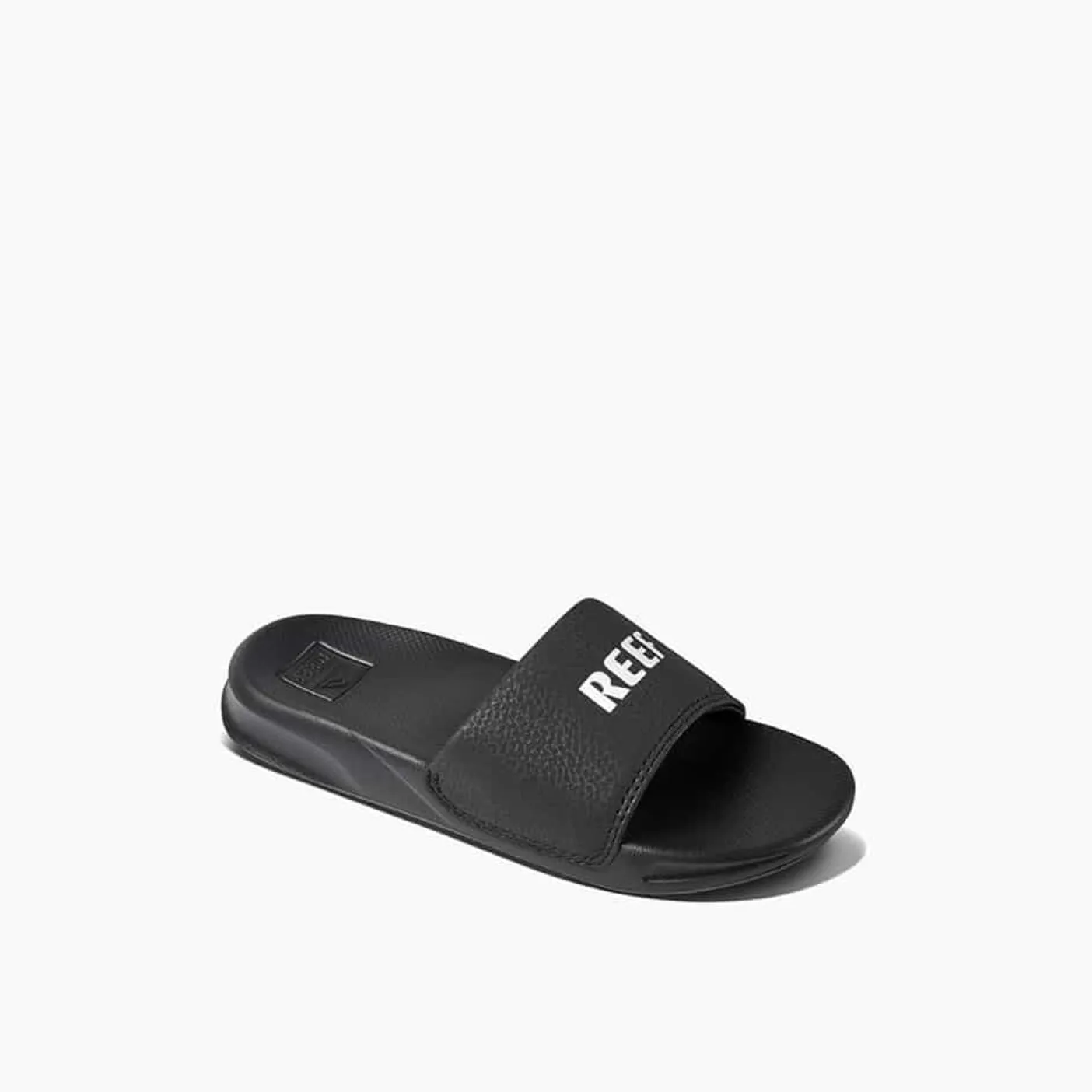 KIDS ONE SLIDE REEF BLACK/WHITE