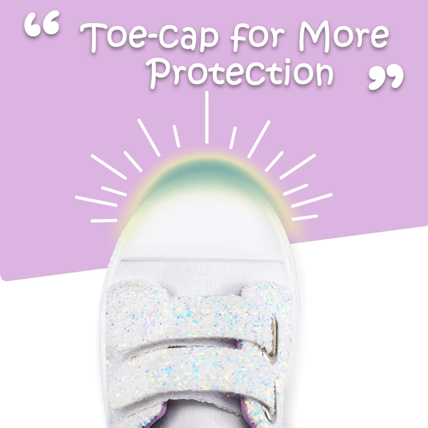 Kids Trendy Hook and Loop Canvas Sneakers