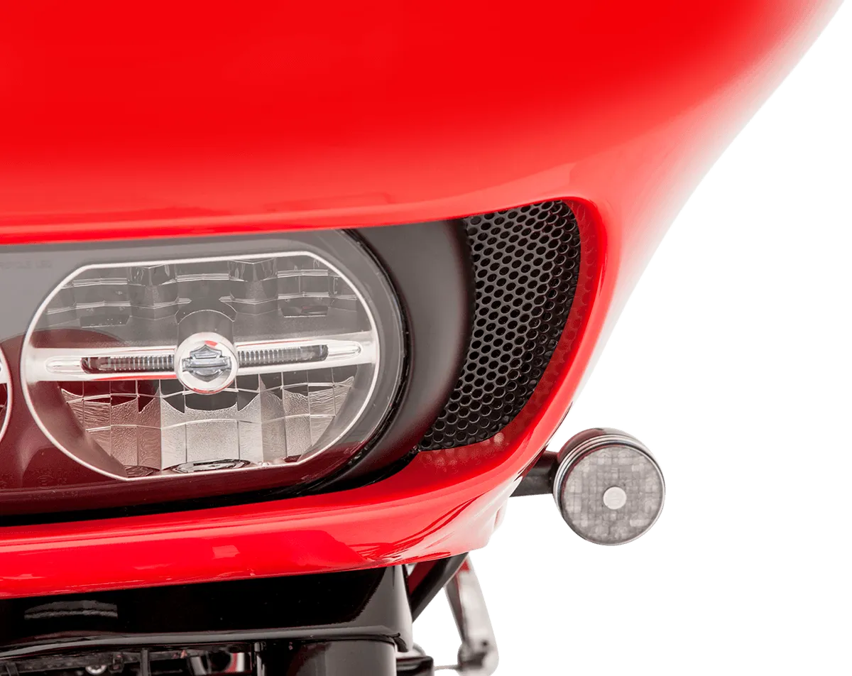 Klock Werks KW05-01-0368-B Fairing Vent Screen - Round - Black