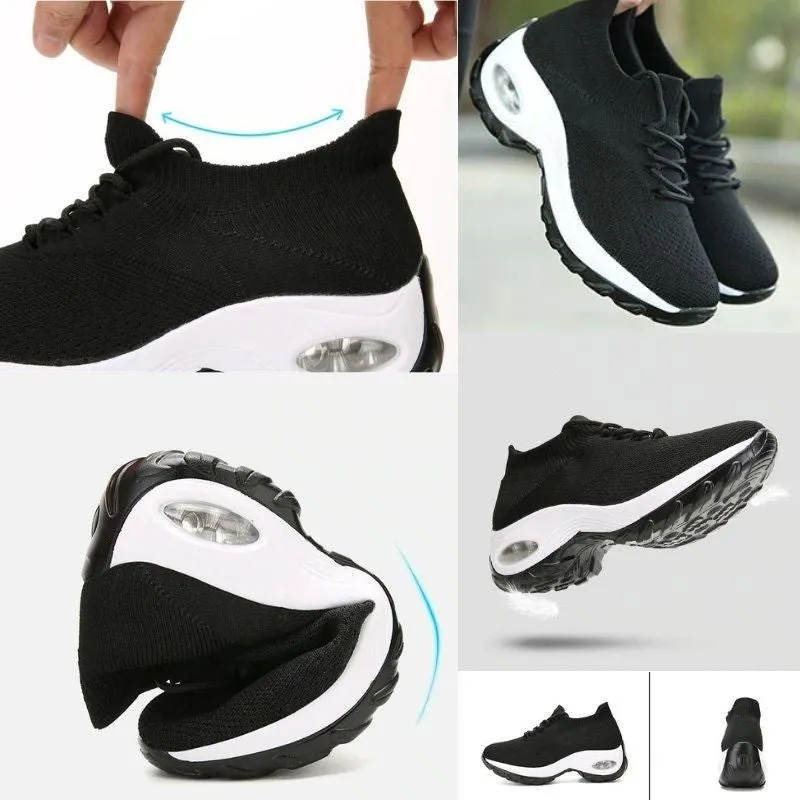 Lace Up Walking Running Shoes Platform Sneakers