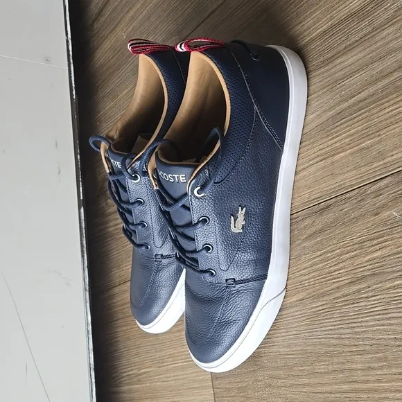 Lacoste Bayliss 119 Navy Leather Sneakers