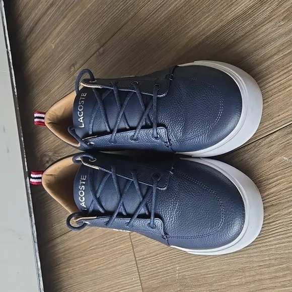 Lacoste Bayliss 119 Navy Leather Sneakers