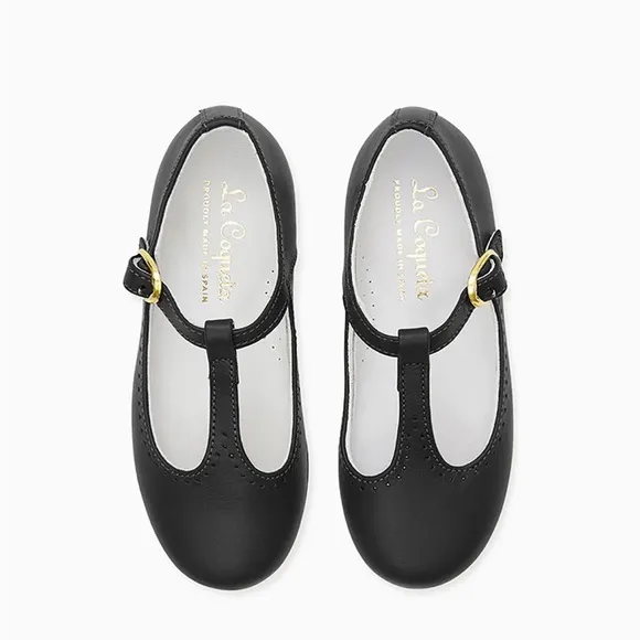 Le coqueta Black Girl T-Bar shoes