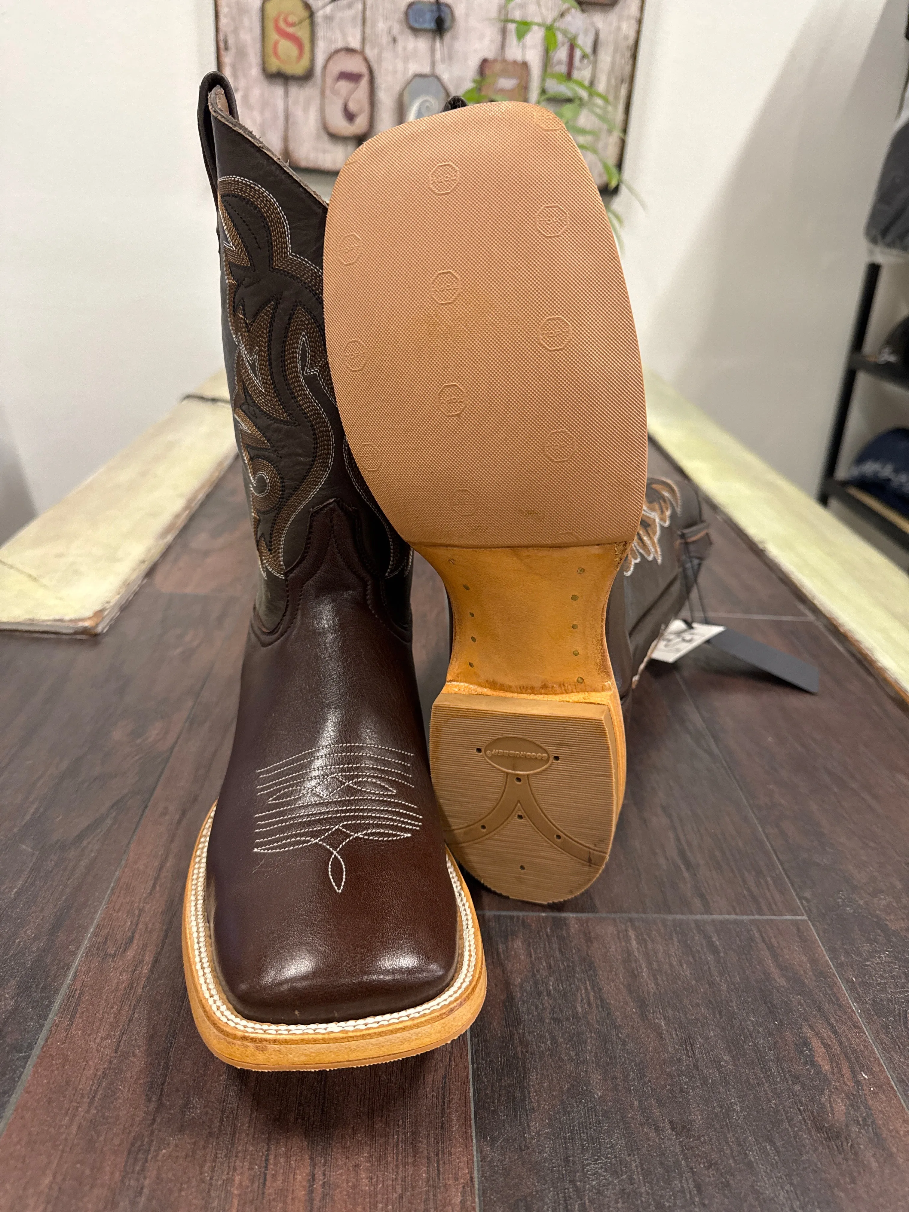 Leather- Dark Brown Bulldog Anti-slip