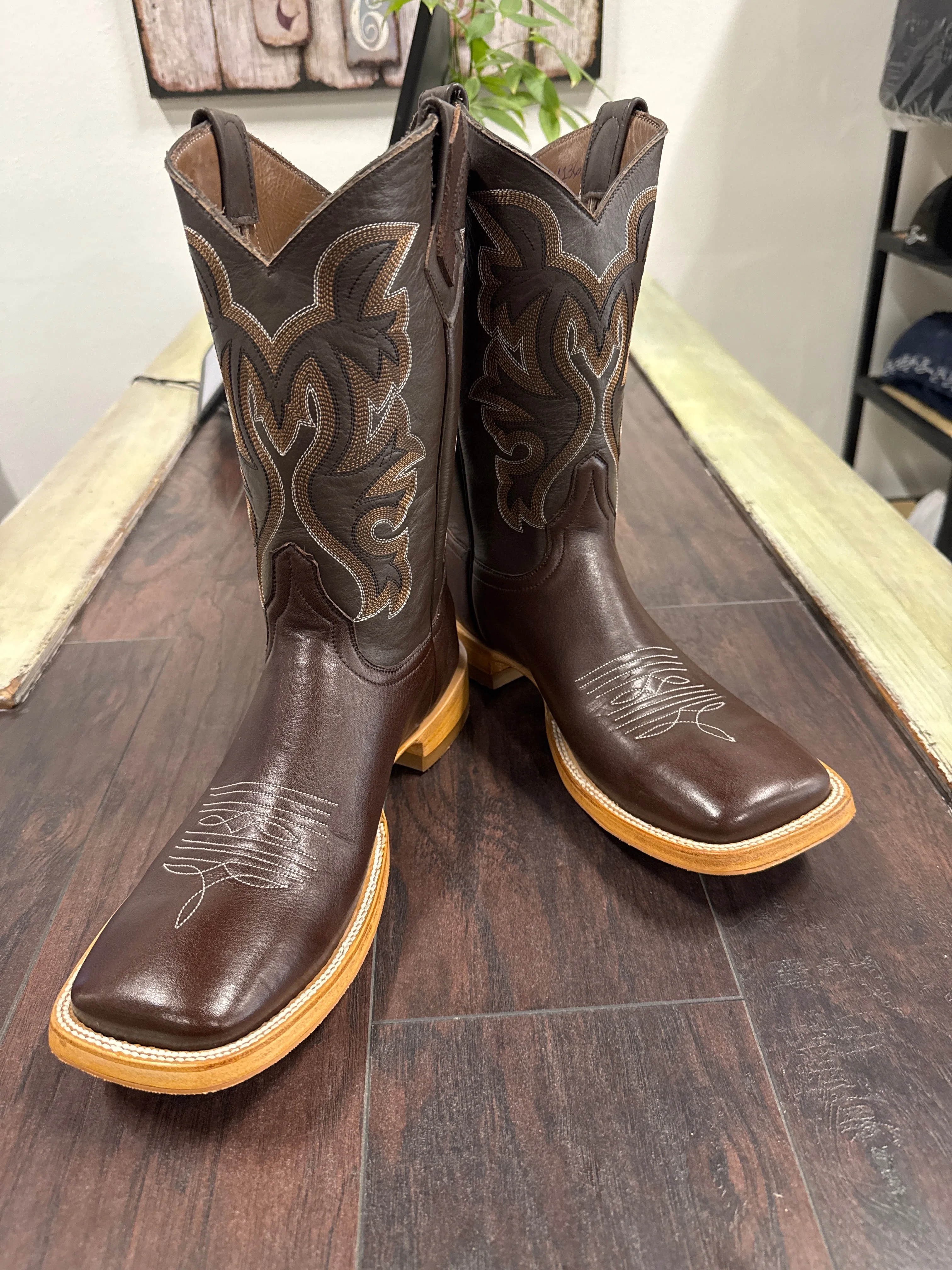 Leather- Dark Brown Bulldog Anti-slip