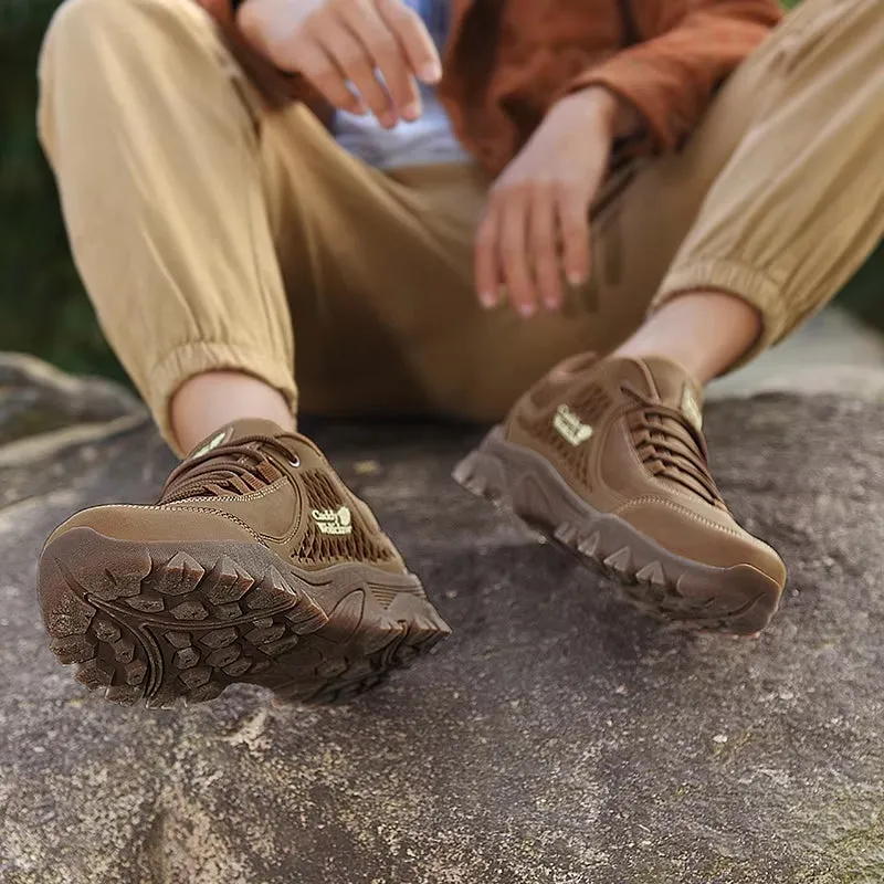 Leather Hiking Anti-Slip Casual Shoes For Men