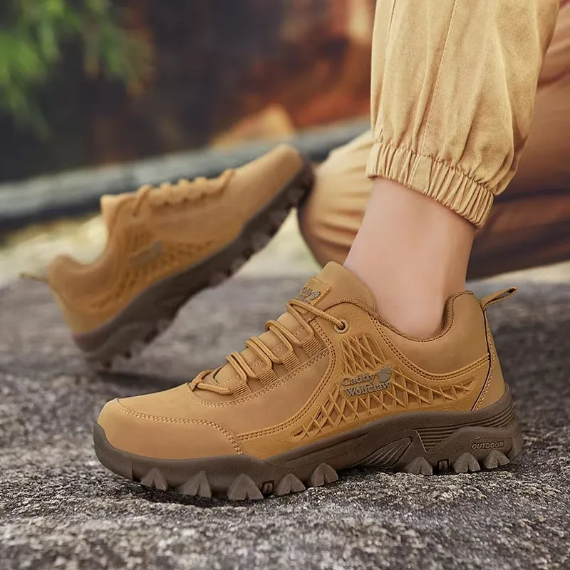 Leather Hiking Anti-Slip Casual Shoes For Men