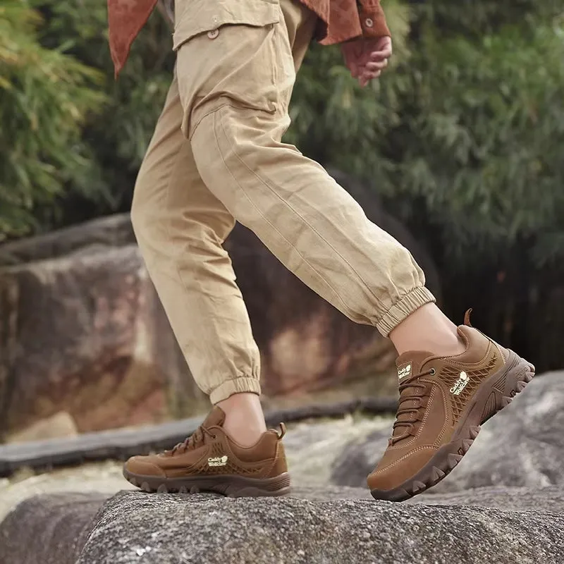 Leather Hiking Anti-Slip Casual Shoes For Men